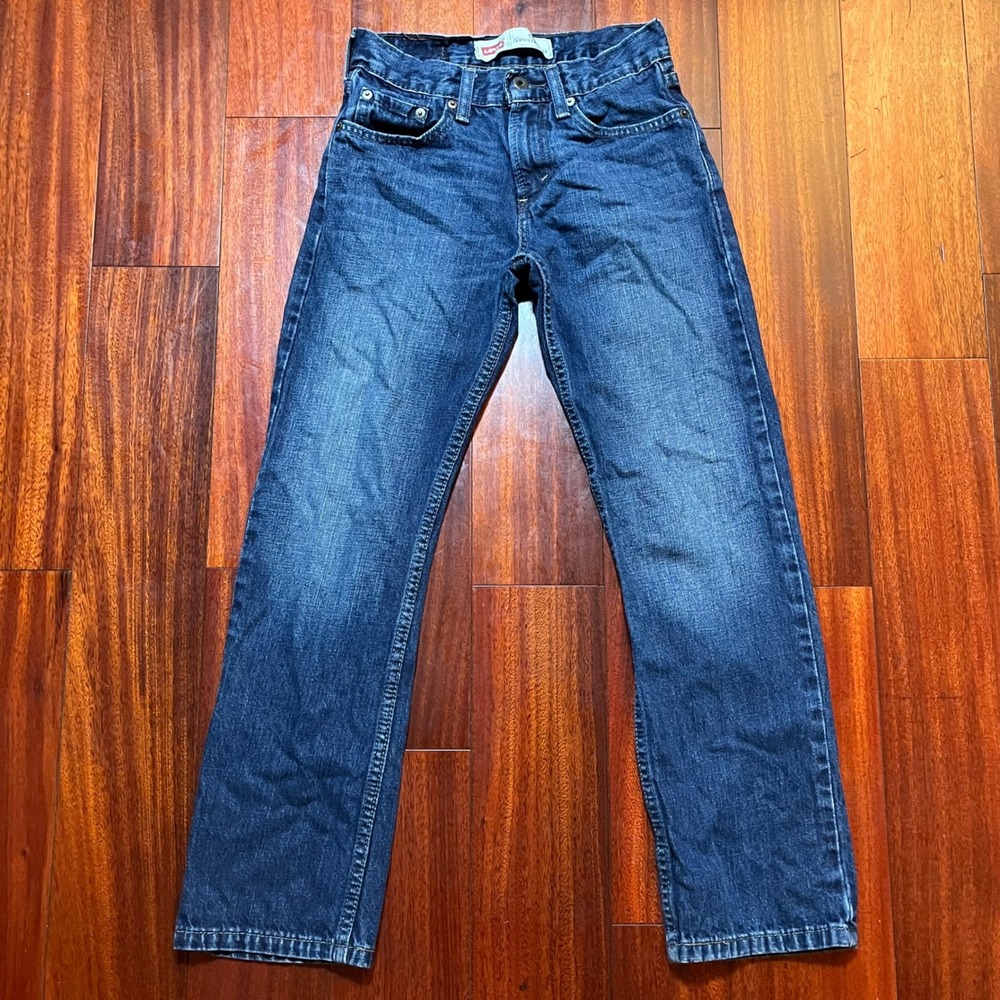 Levis 514 Slim Straight Jeans Mens 12 REG (25x27) Blue Denim Casual 5514-581